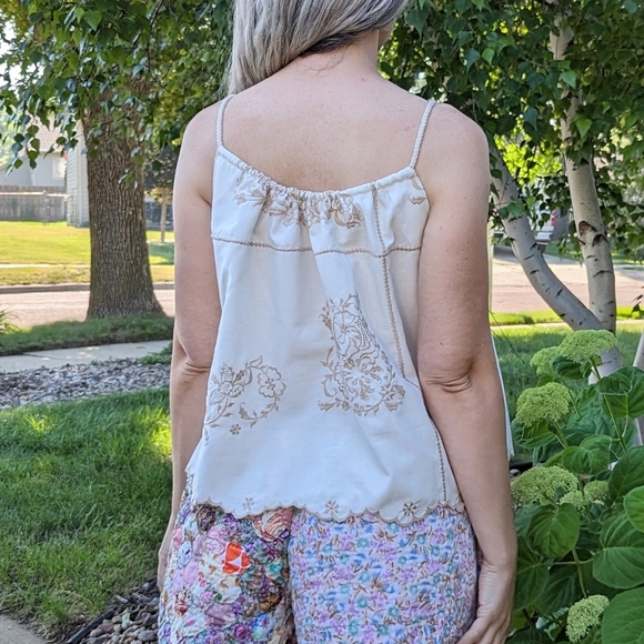 VINTAGE TABLECLOTH swing top 1970's upcycled M - Picture 10 of 12